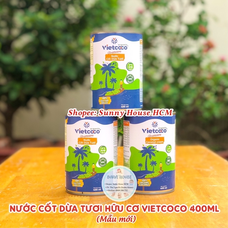 Nước Cốt Dừa Hữu Cơ Vietcoco 400ml