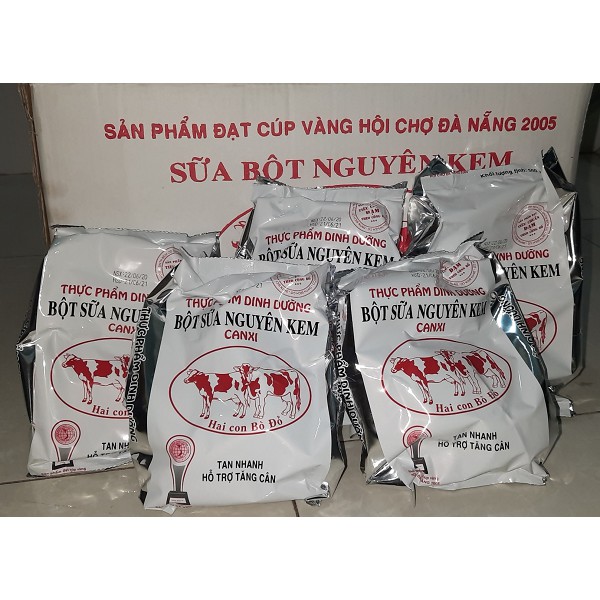 Combo 5 bịch BỘT SỮA NGUYÊN KEM CANXI 500gram