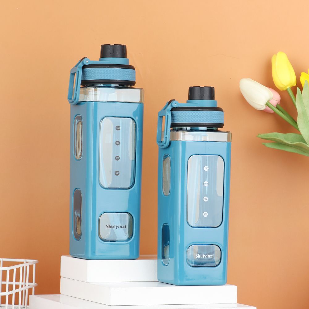 Bình nước thể thao CONOPERY dung tích lớn 700/900ml bằng nhựa có ống hút nhiều màu sắc