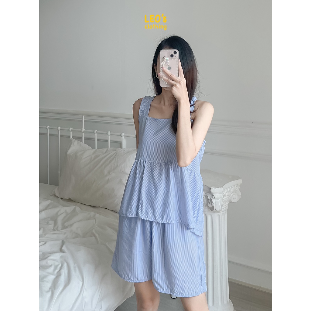 Bộ Đồ Ngủ Pijama Hai Dây Bản Lớn LEO's clothing DB12 | BigBuy360 - bigbuy360.vn
