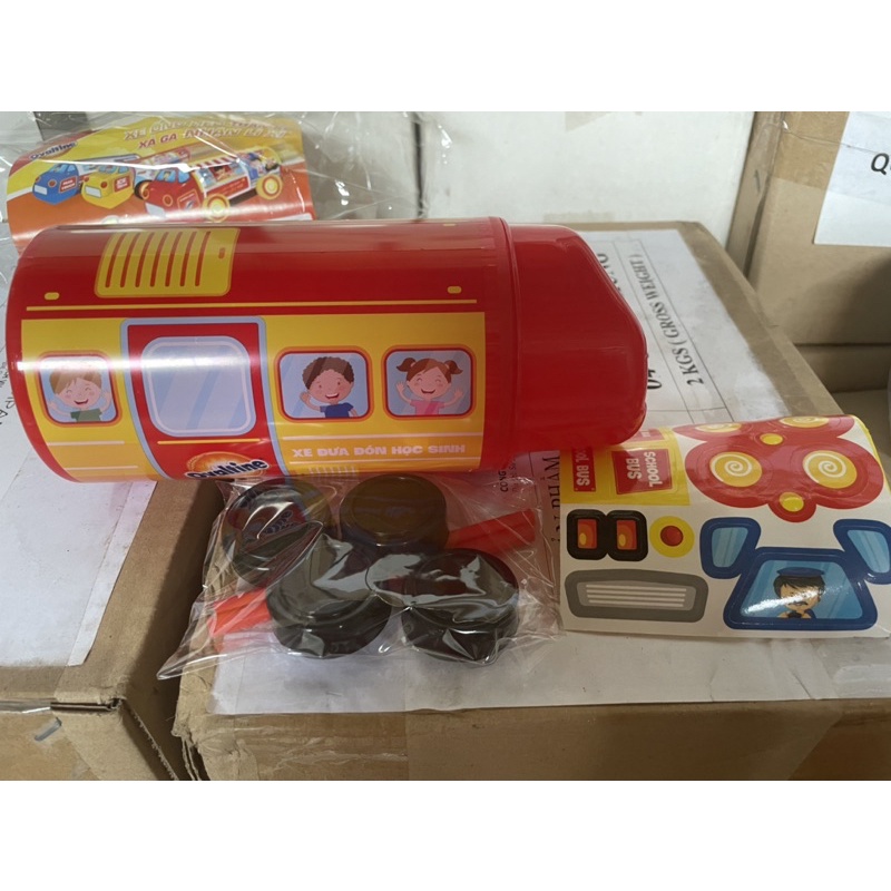 Set 2 xe ống heo ovantine có bánh xe di chuyển