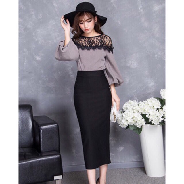 CHÂN VÁY BÚT CHÌ FORM DÀI