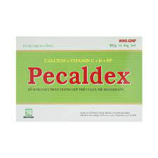 Ống uống bổ sung vitamin C + PP + Calcium + vit D Pecaldex giúp phát triễn xương, cung cấp vitamin cần thiết cho XƯƠNG