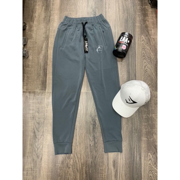 QUẦN JOGGER NAM LOGO SÓI TẬP GYM VẢI NỈ CAO CẤP CÓ ĐÔI TRẢ TẠI WHEYSINHVIEN.COM