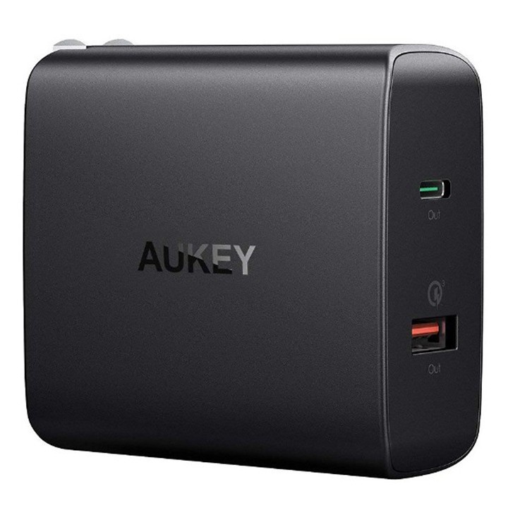 Cốc Sạc, Củ sạc nhanh PD Type-c Aukey PA-Y11 Quick Charge 3.0 + Power Delivery 3.0