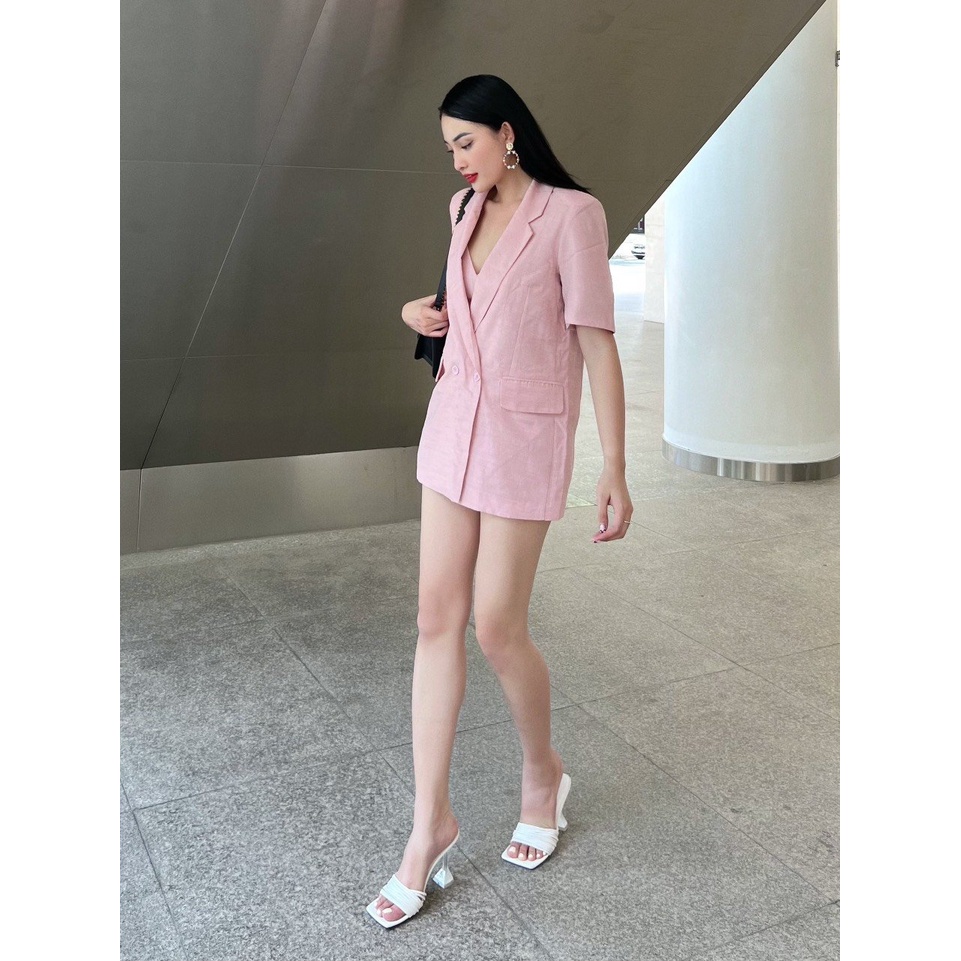 FEMEI Set 3 món áo plazer + quần short KAY PLAZER ( Hồng) | BigBuy360 - bigbuy360.vn
