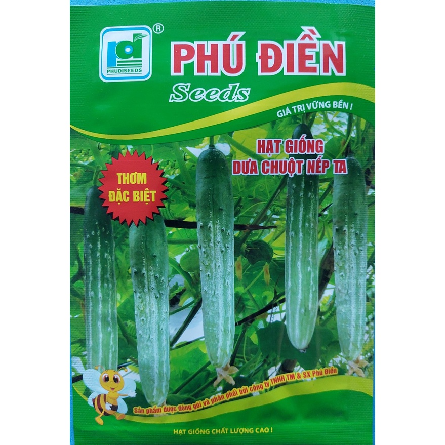 Hạt giống Dưa Chuột nếp ta thơm Phú Điền _KL. 10gram