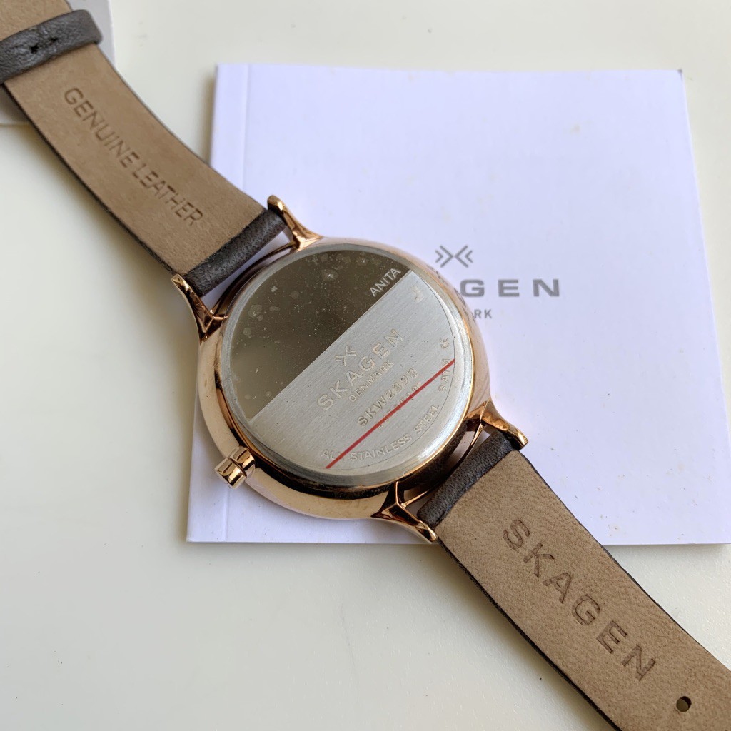 Đồng Hồ Nữ Skagen Anita Chronograph Dây Da Skw2310 , skw2390 , skw2449