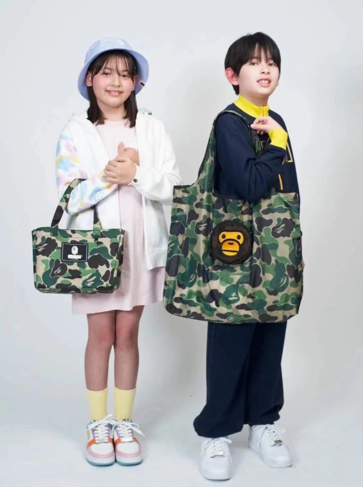 Túi xách totebag ngụy trang mùa hè và túi mua sắm lớn với ví tiền xu Bộ 3 chiếc