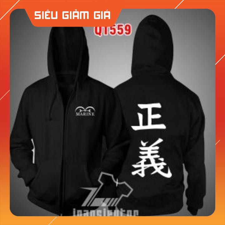Áo khoác ĐEN hải quân ONE PIECE đẹp nhất rẻ chất lượng