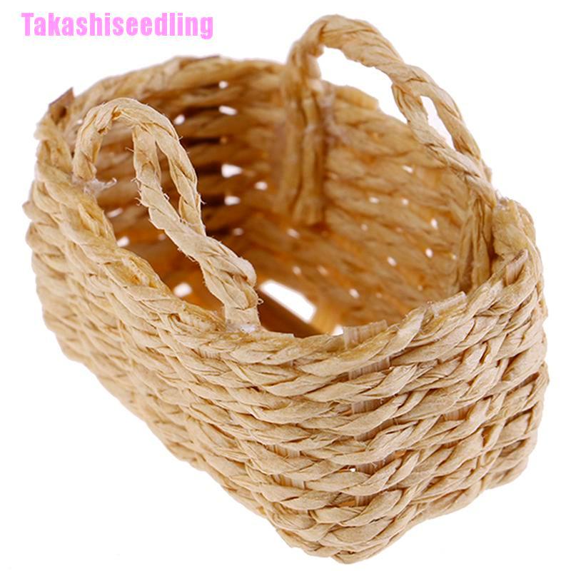 Rổ Trái Cây Mini Tỉ Lệ 1 / 12 Dùng Để Trang Trí Nhà Búp Bê