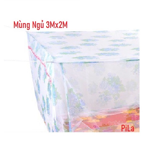 Mùng Ngủ Lớn 3Mx2M Tuyn Bông Đẹp , Màn Ngủ Chống Muỗi