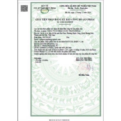 Enzym Lactase Easycol Baby cho trẻ, Men tiêu hóa, Siro bổ sung Enzyme giảm nôn trớ khóc đêm_Hàng nhập khẩu Chính hãng