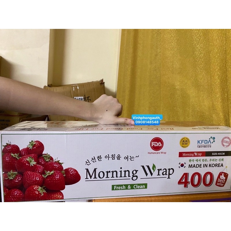 Màng bọc thực phẩm PVC Morning Wrap (45cm x  250m)