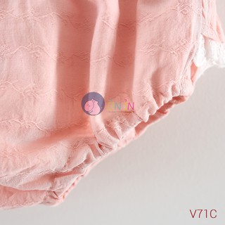 V71 - Đầm chip nơ viền bèo