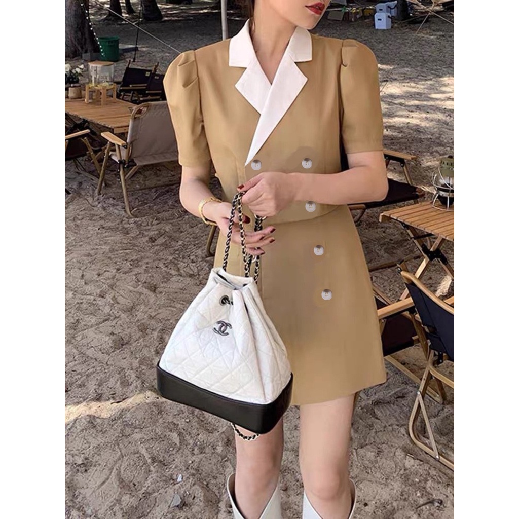 Set áo vest tay ngắn kèm chân váy chữ A cực xinh HB thiết kế thanh lịch S093