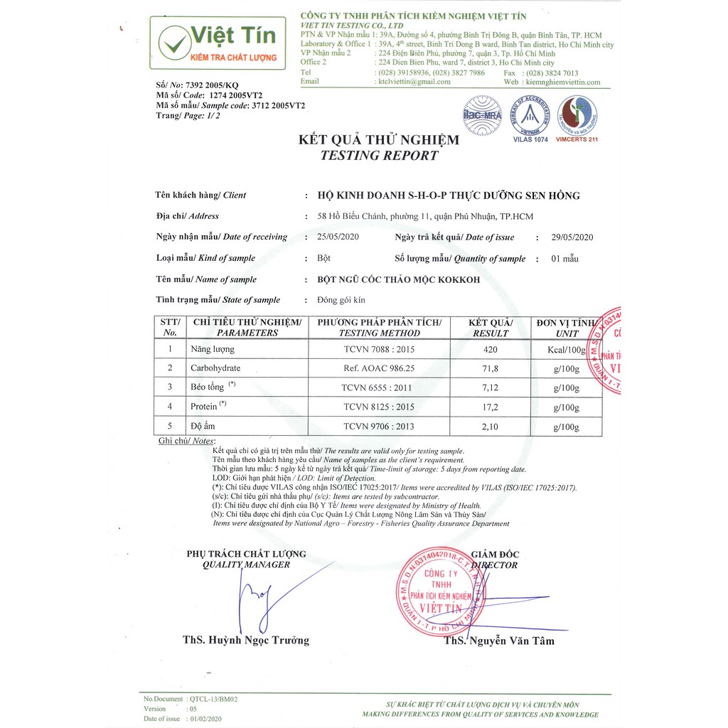 Bột ngũ cốc thảo mộc Kokkoh (1kg) 100% ngũ cốc nguyên cám rang xay theo phương pháp thực dưỡng ohsawa