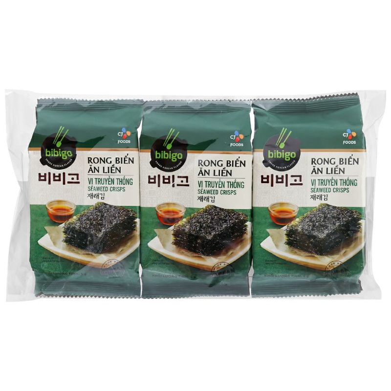Rong biển Bibigo lốc 3 gói