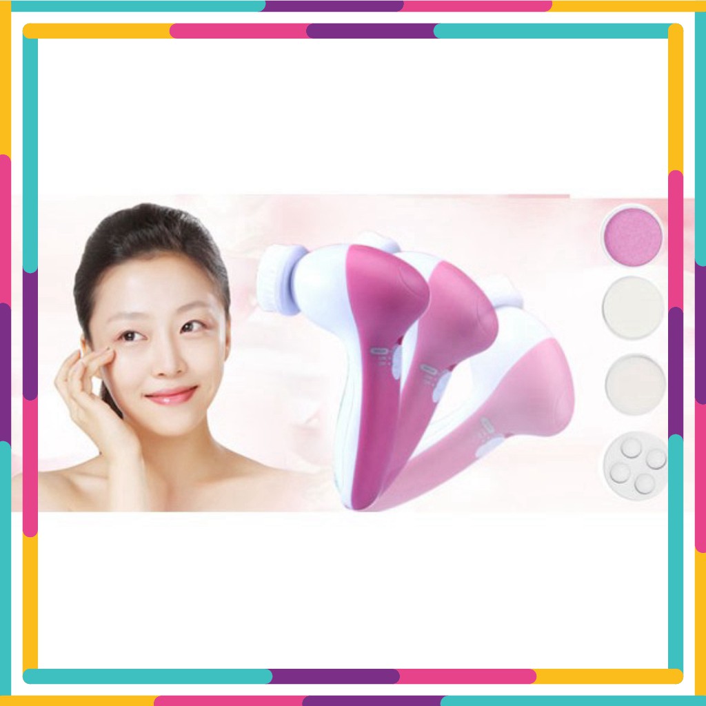 GO' 123' Máy massage rửa mặt 5 in 1 beauty care AE-8782 MỚI