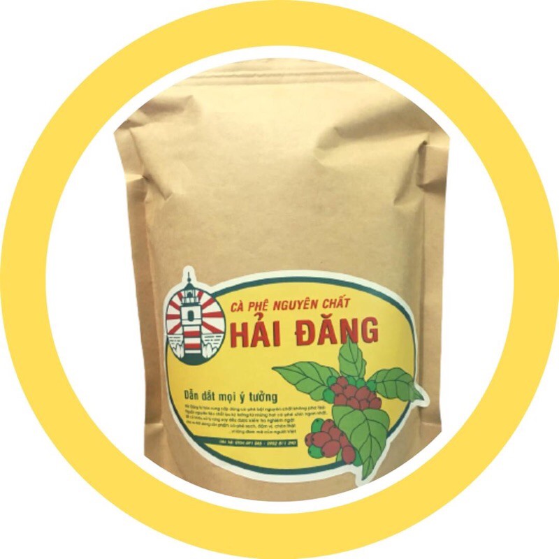 [Combo 10 gói x 1000gr - Tổng cộng 10 ký]  Cà phê nguyên chất rang mộc - Hải Đăng Coffee