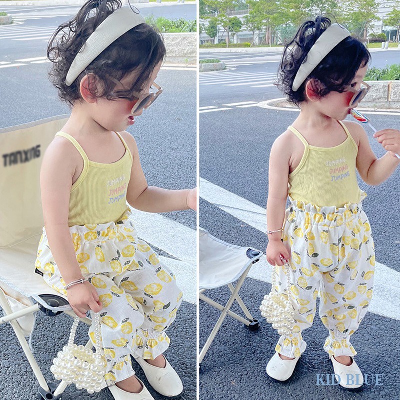 Quần Dài Thể Thao Ống Phồng Chống Muỗi Thời Trang Mùa Hè Cho Bé Gái