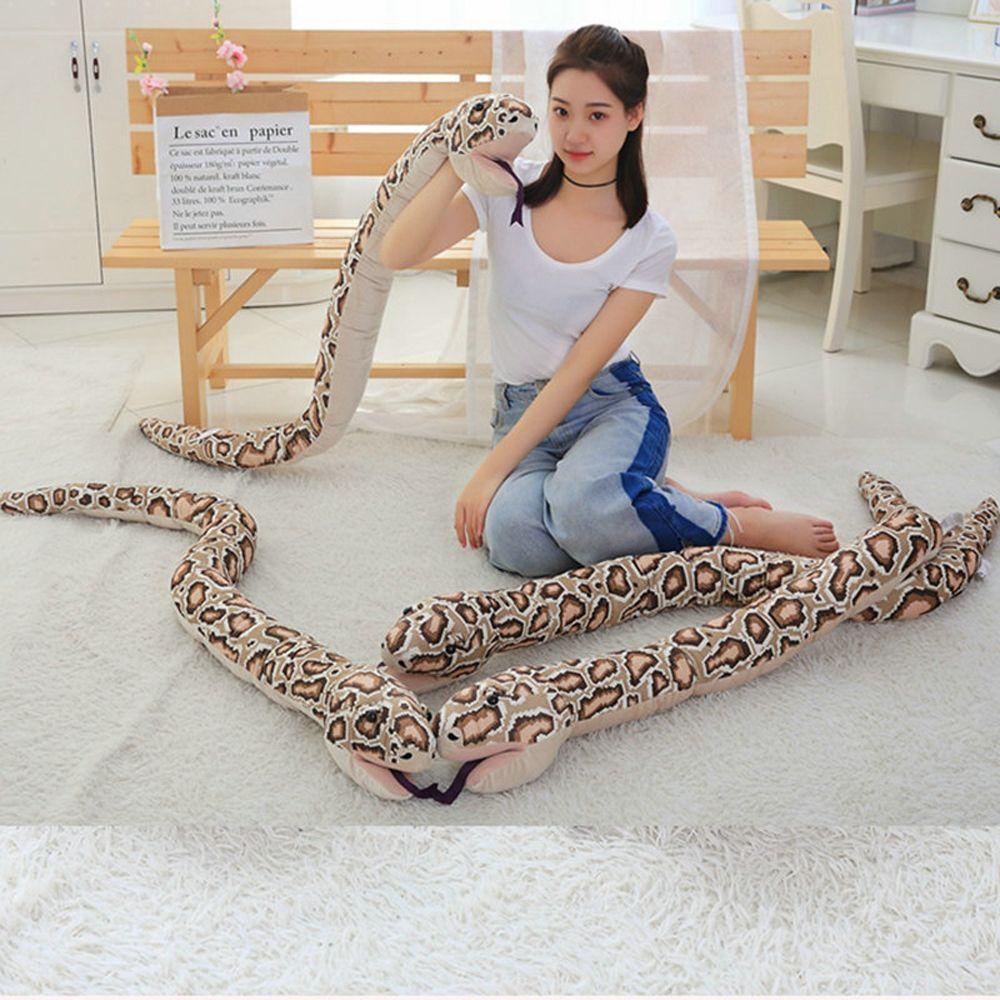 Thú Nhồi Bông Hình Rắn Hổ Mang 150cm Dễ Thương Sáng Tạo Trang Trí Nhà Cửa