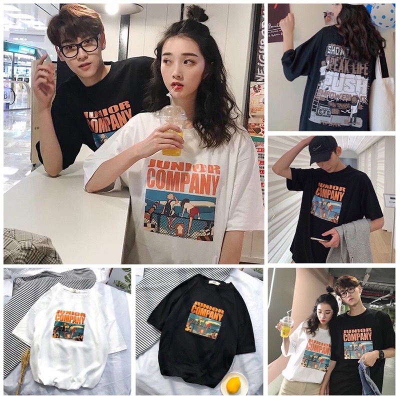 Áo Thun Phông Tay Lỡ Form Rộng PUSH -COM Unisex