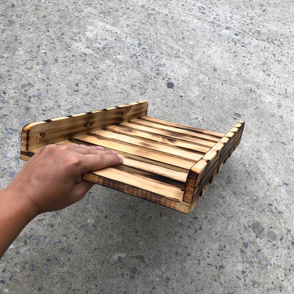 Kệ để CPU case máy tính kệ gỗ để cây máy tính thoáng khí để máy in văn phòng bằng gỗ tự nhiên giá kê để đồ để chậu cây