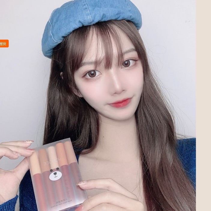 Full Set 5 Cây Son Vongee Small Black Bear | BigBuy360 - bigbuy360.vn