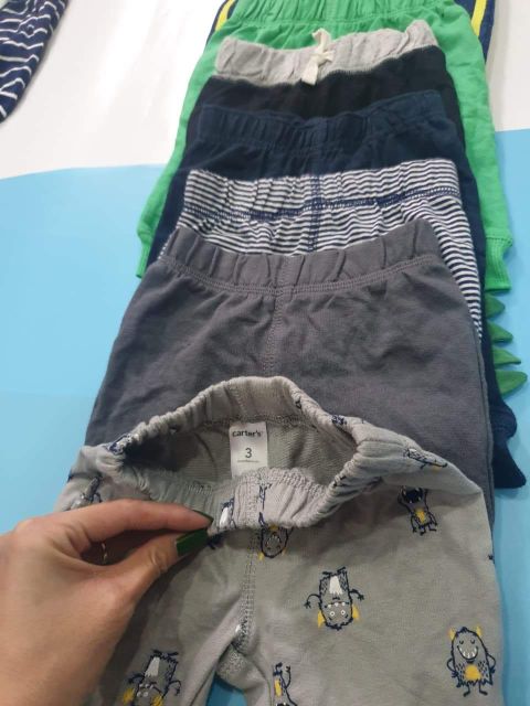 Quần thun dài bé trai size 3m-18m