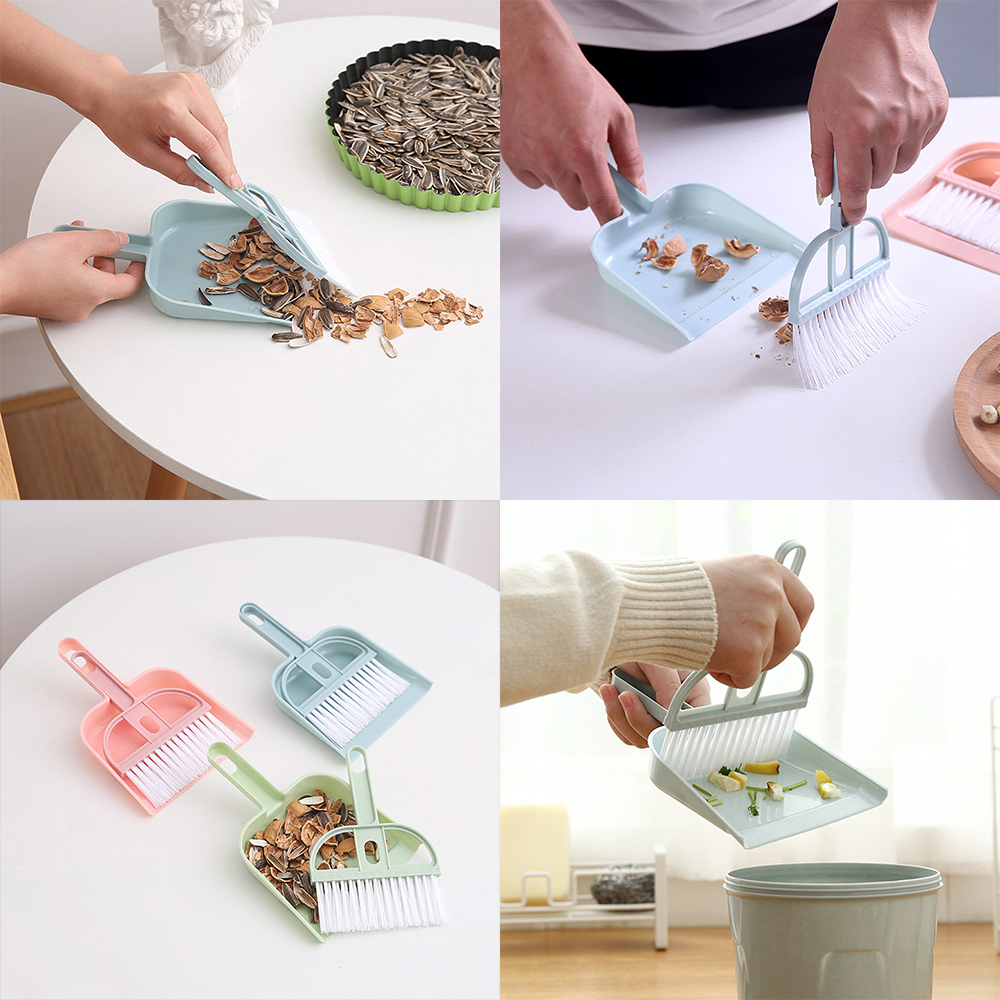 Set chổi và đồ hốt rác mini cho làm sạch bàn phím