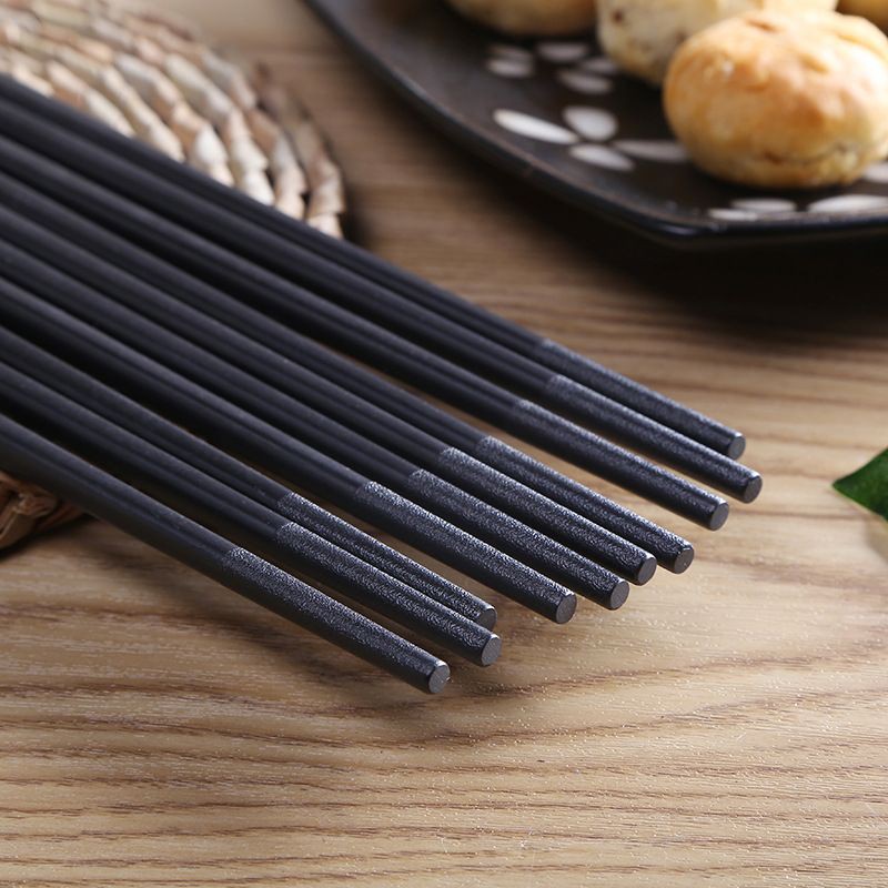 Bộ 10 đôi đủa hợp kim màu đen,,,