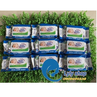 Khăn giấy ướt baby wipes bịch 80g-không mùi