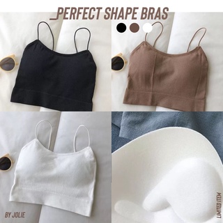 Áo bra dây thun gân co giãn Byjolie đen trắng mix nhiều kiểu