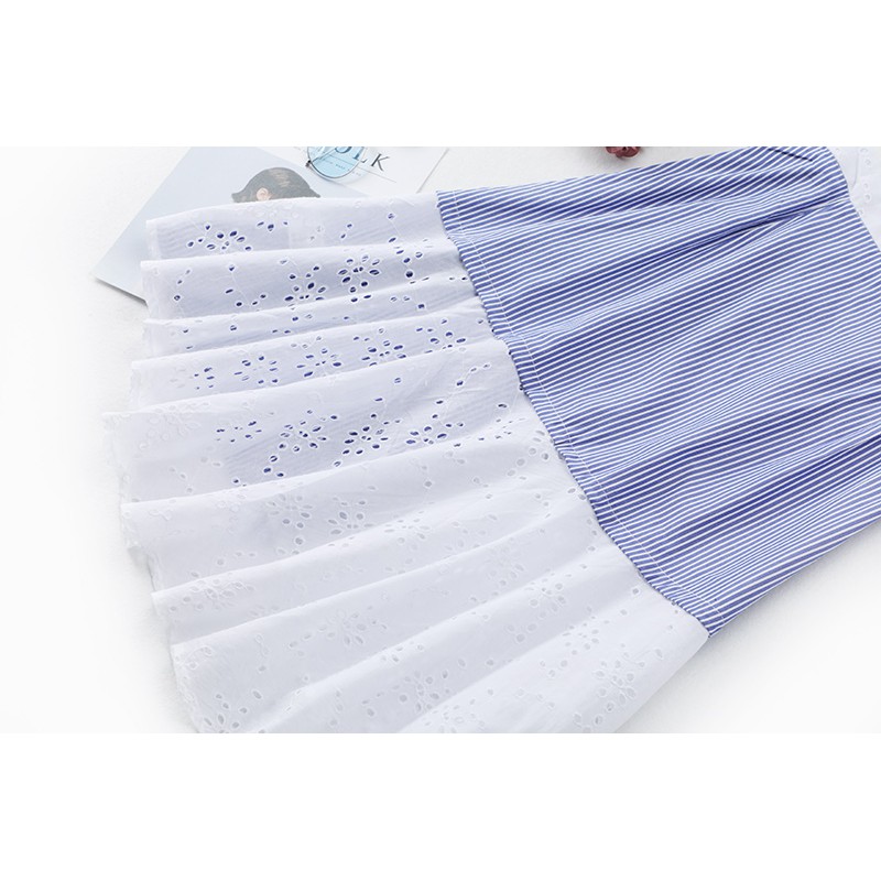 Chân váy kate phối 2 màu hàng TQXK