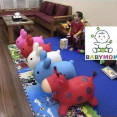 Đồ chơi thú nhún hươu  không mùi cao su bé thỏa sức nhún nhảy bé thích mê - Bé tăng cường vận động