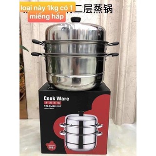 NỒI HẤP 3 TẦNG INOX