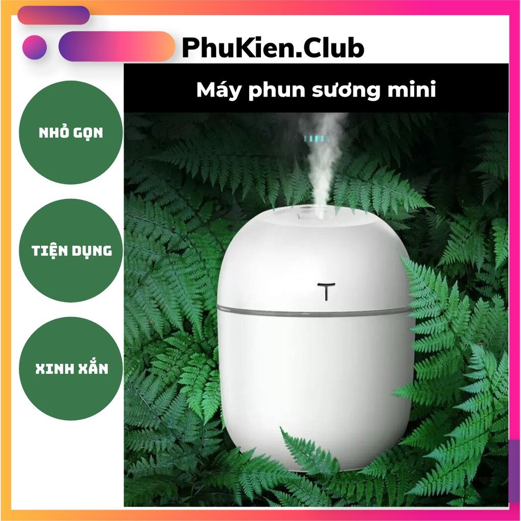 [Mã ELORDER5 giảm 10K đơn 20K]  Máy xông tinh dầu  máy phun sương mini trắng