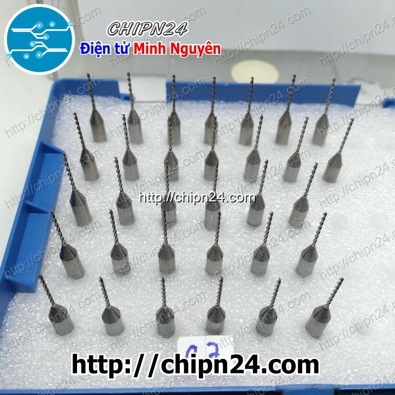 [1 CÂY] Mũi khoan mạch in CNC HỢP KIM 0.7mm (Mạch điện tử, PCB)