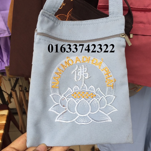 Túi Đeo Đi Chùa Nhí Nhỏ Xinh, 5 Màu Lựa Chọn, Đựng Được Tiền Và Điện Thoại, kích thước 15x19cm Vô Cùng Tiện Lợi | BigBuy360 - bigbuy360.vn