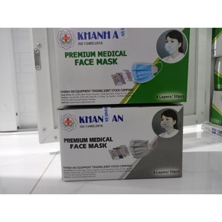 Khẩu trang y tế 4 lớp, 50 cái/ 1 hộp Khánh An vaf Nam Anh