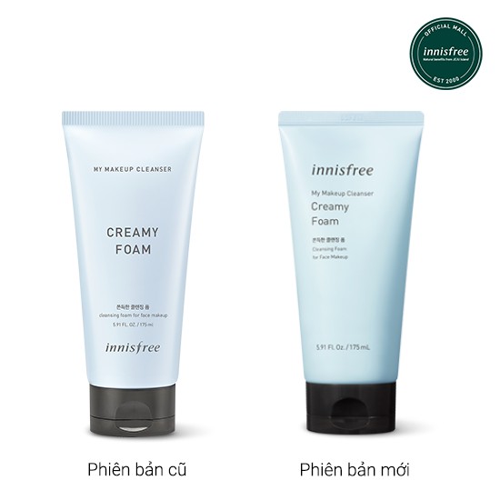 Sữa rửa mặt làm sạch sâu innisfree My Makeup Cleanser Creamy Foam 175ml