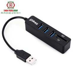Bộ chia USB COMBO 3 cổng + reader