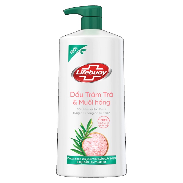 Sữa tắm Lifebuoy Detox và Bảo vệ khỏi vi khuẩn chai 800g