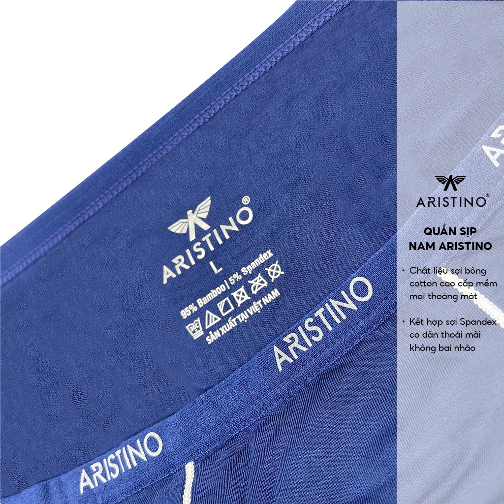 Quần sịp nam boxer cao cấp, quần lót đùi nam Aristino chất liệu Bamboo thấm hút vượt trội  | ABX1608