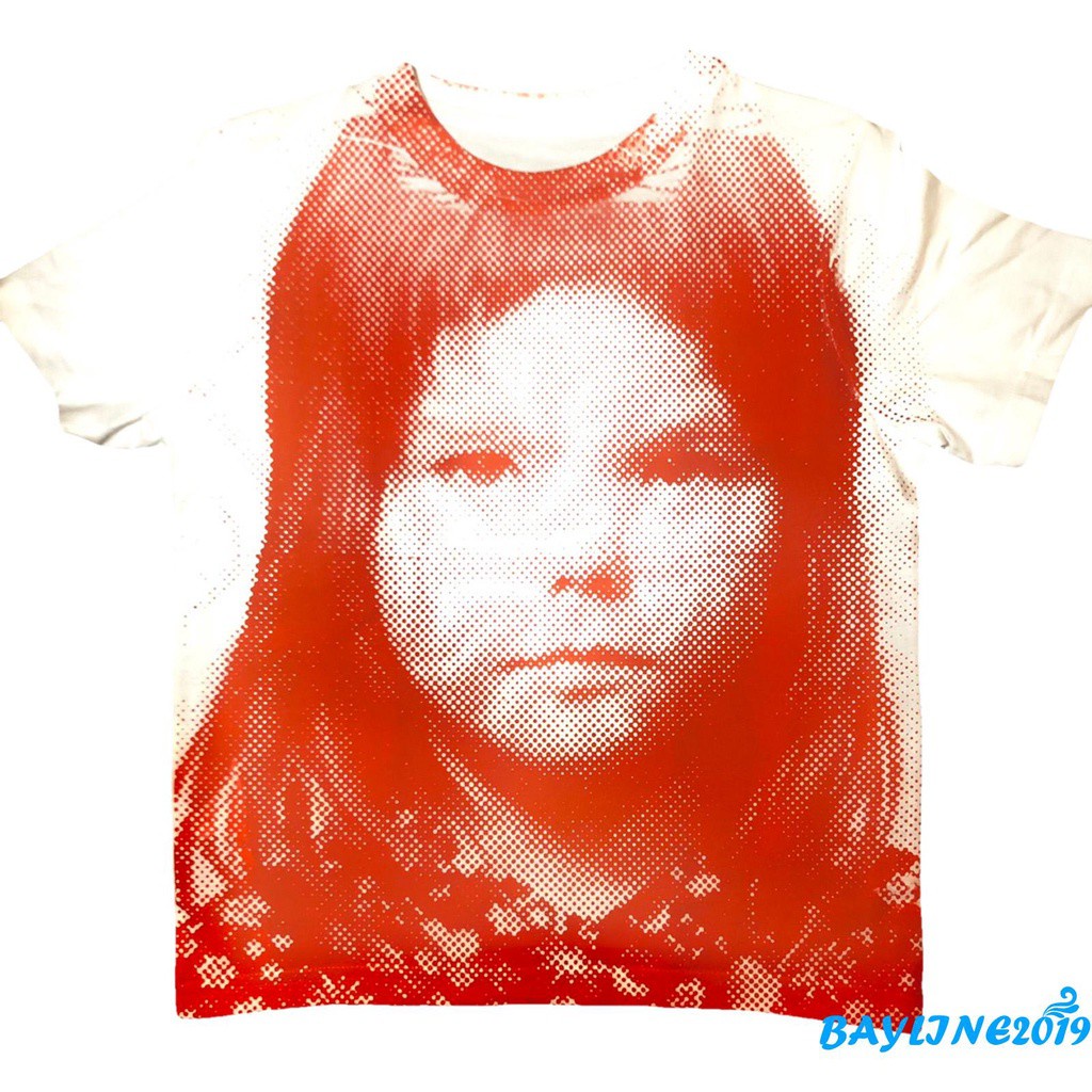 Áo Thun Nữ Tay Ngắn Cổ Tròn Có In Hình Thời Trang Phong Cách