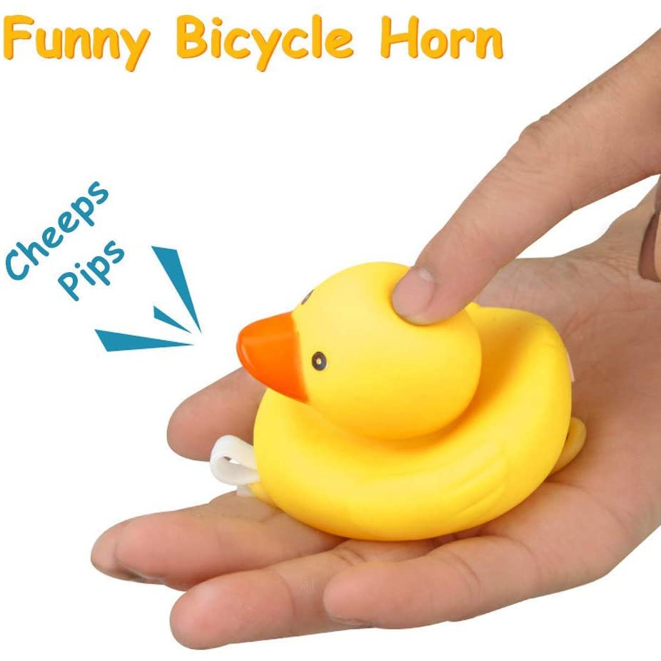 Duck pedal bell, rubber duck bike accessories with LED lights