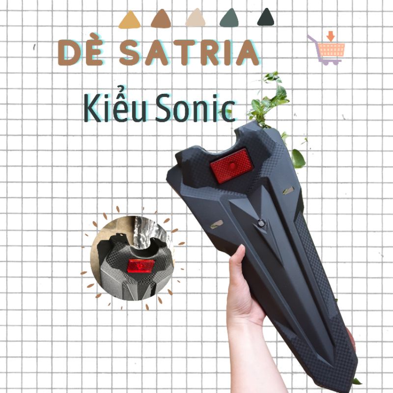 Đuôi dè sau/chắn bùn kiểu Sonic, FZ gắn Exciter 150, Raider Fi, Winner 150, Satria