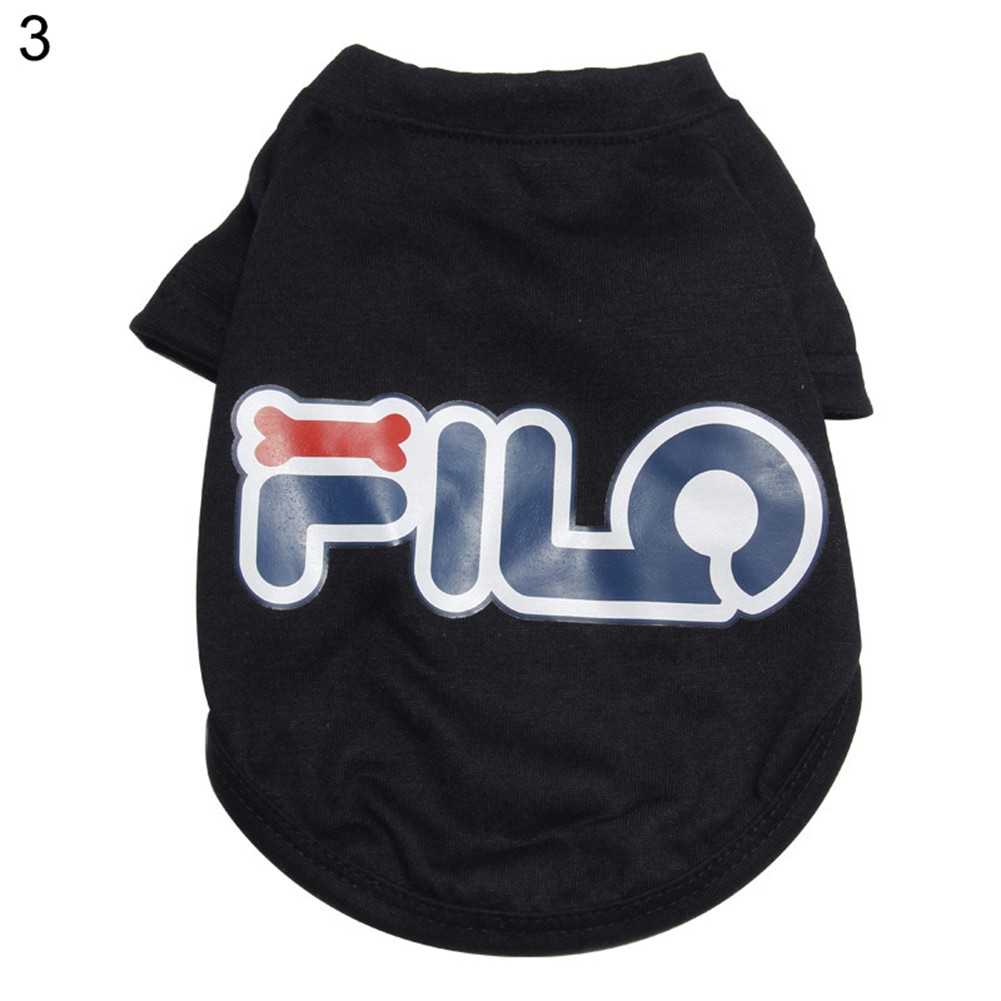 Áo thun thể thao hình hoạt họa mềm mại thoáng khí vào mùa hè cho cún cưng