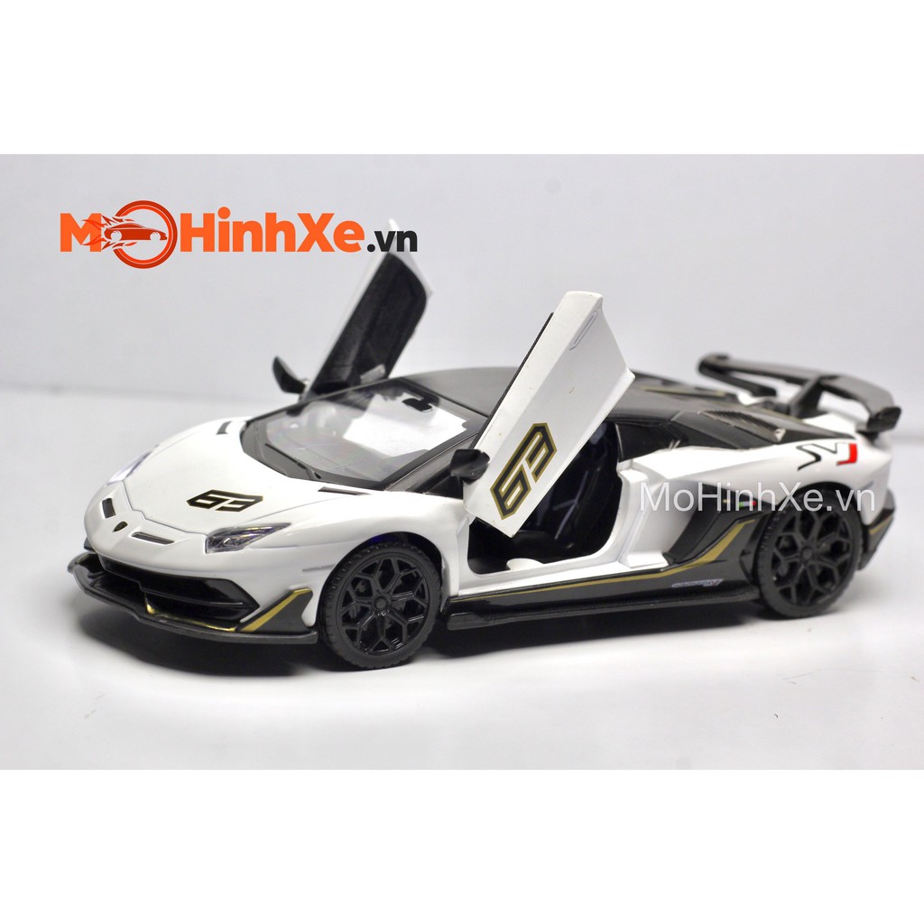 MÔ HÌNH XE LAMBORGHINI AVENTADOR SVJ 63 1:32 MSZ